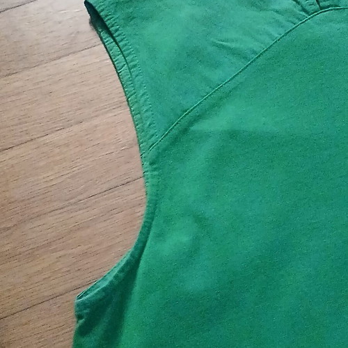 Sfera midi green sleeveless cotton dress size Large like new