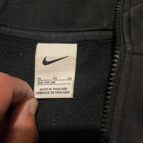 Nike hoodie jacket used, size XL, black