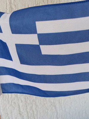 Flag used with wooden base 42 cm height