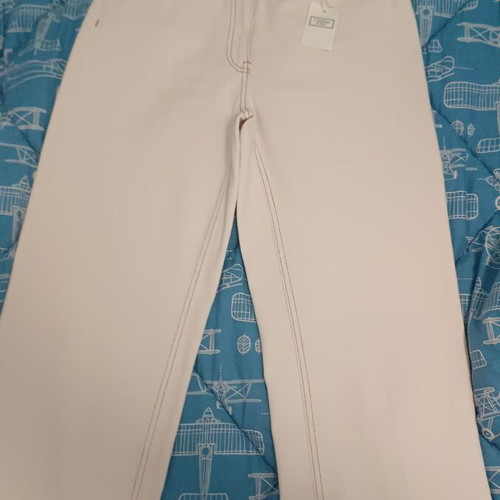 White pants C'est Beau La Vie new, high-waisted, size L