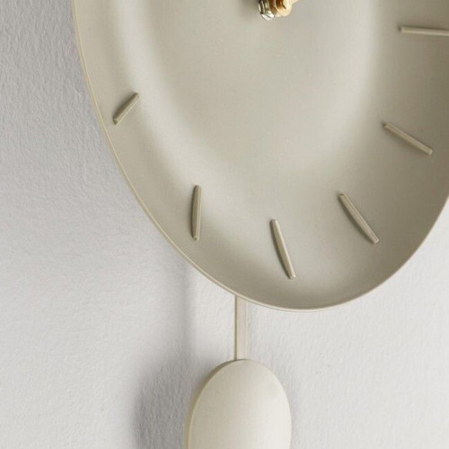 Bizzotto Jair wall clock with pendulum, gray brown, Ø30x6x39.5 cm