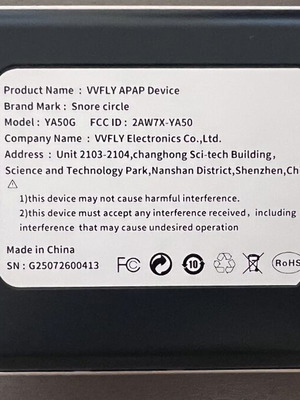 YA50G automatic travel CPAP machine