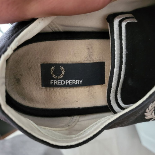 Fred Perry Canvas Sneakers black size 46 used