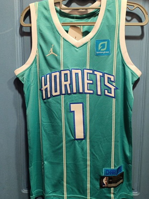 NBA Jordan Hornets Ball 1 jersey new, authentic