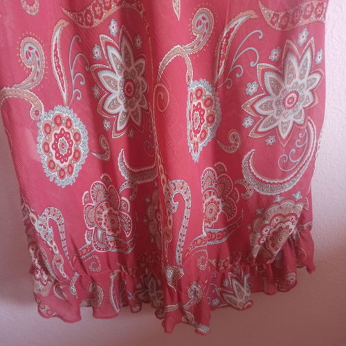 Rebecca Blu women's top pink small used, airy