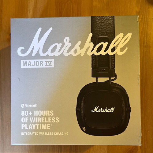 Marshall Major IV Bluetooth Wireless On Ear Headphones new, black