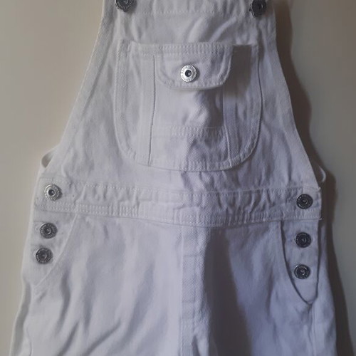 Zara overalls for girls 8 and 9 years like new, white and blue