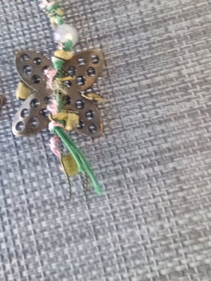Butterfly earrings like new, summer style and elegant