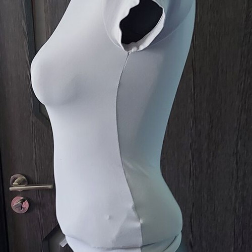 H&M women's tunic blouse light gray used, sizes XS to L