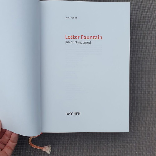 Letter Fountain typography reference book by Joep Pohlen, Taschen