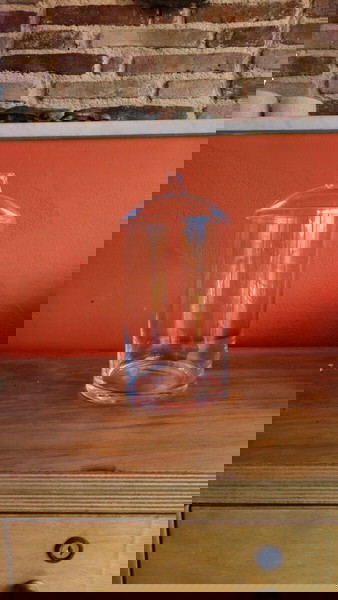Βάζο γυάλινο αποθηκευτικό με plexiglass καπάκι