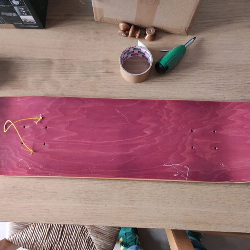 Skateboard collectible 7 ply wood with Raw Steel design like new