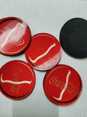 Coca Cola coasters used, pack of 8 pieces