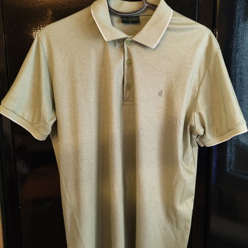 Polo t-shirt like new, green, size L