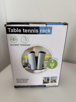 Φορητό πτυσσόμενο δίχτυ ping pong για τραπέζι, σαν καινούργιο