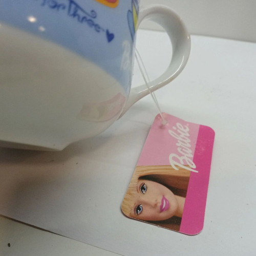 Official Mattel Barbie Tea For Three Mug new