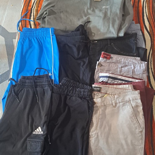 Men's pants bundle 9 pieces with new Rebase khaki shirt gift