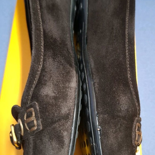 Car Shoe suede ballerinas used, brown, size 38.5