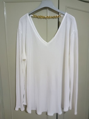 5XL long sleeve blouse, new