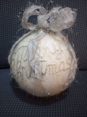 Christmas ball large new made of polystyrene