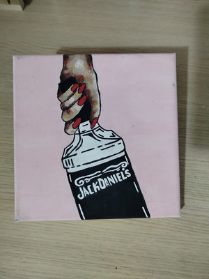 Καμβάς Jack Daniels χειροποίητος, σαν καινούργιο