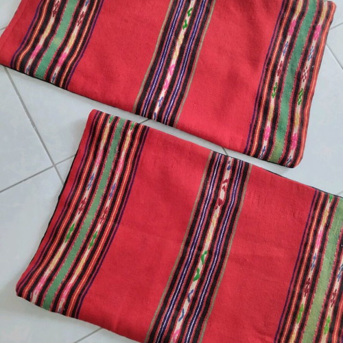 Woven pillowcases like new, 60x35 cm, traditional design