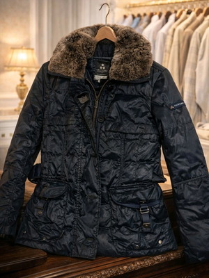 Peuterey Goose Down women's jacket like new, size S/M, dark blue