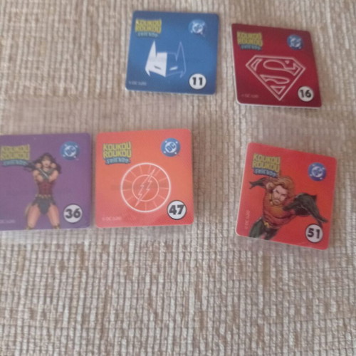 Koukouroukou DC Stickers Numbers 11,16,36,47,51 new