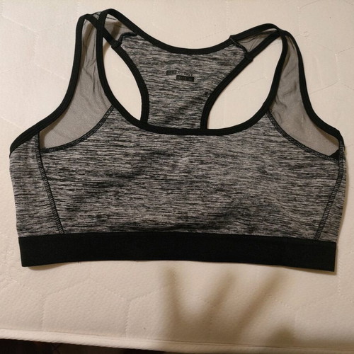 Calliope fitness set sports bra XL and capri leggings large gray like new