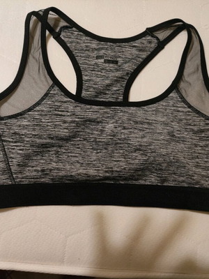Calliope fitness set sports bra XL and capri leggings large gray like new
