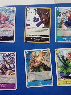 Κάρτες One Piece σαν καινούργιες, σετ 6 τεμαχίων