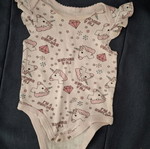 Baby girl bodysuits used, 0-3 months, unicorn & princess designs