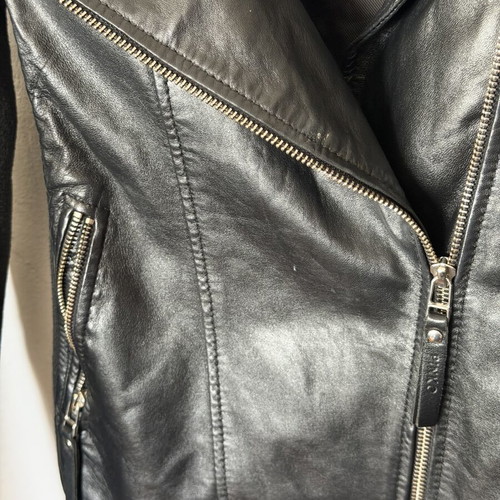 Pinko Bastava 1 Giubbino leather biker jacket like new, black