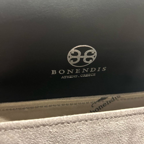 Bonendis crossbody bag gray suede like new