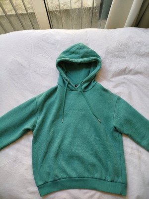 Pink Woman hoodie like new, green and turquoise, size S