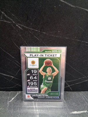 Saras Jasikevicius EuroLeague Panini Contenders 25/26 Play-In Ticket σαν καινούργιο
