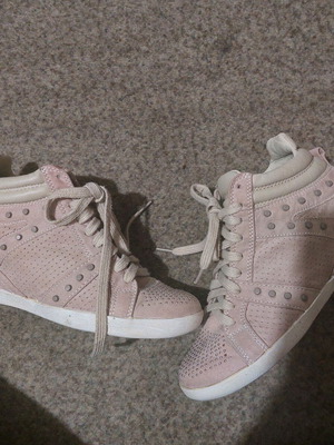 Platform shoes used, size 37.5, pink boots