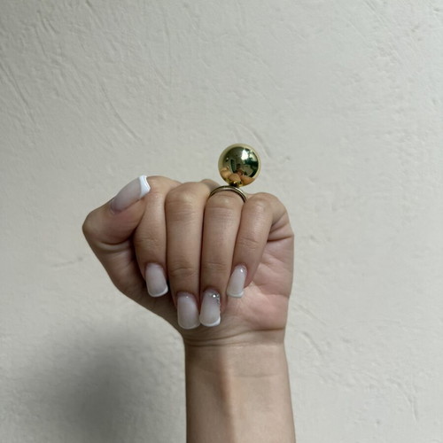Gold ring new, adjustable, unique design