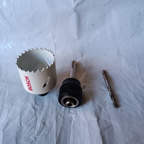Bosch HSS Bi-Metal Hole Saw 51mm 2'' with Power Change Adapter and HSS-Co Center Drill new
