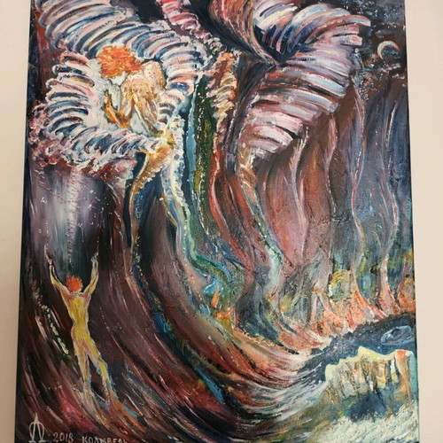 Painting Likno like new, canvas with oil paint 76×54