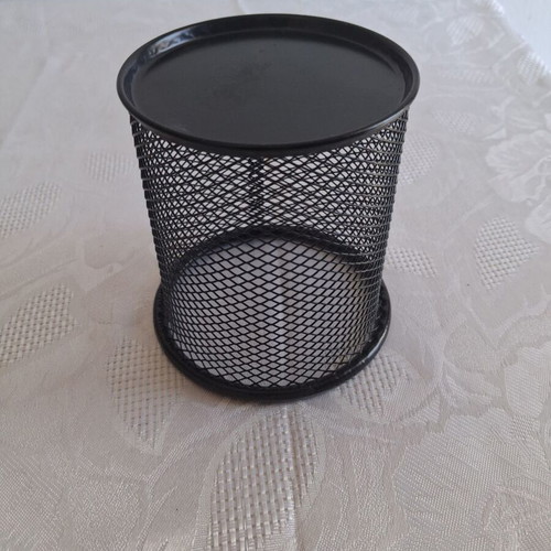 Black metal mesh pen holder from Jumbo