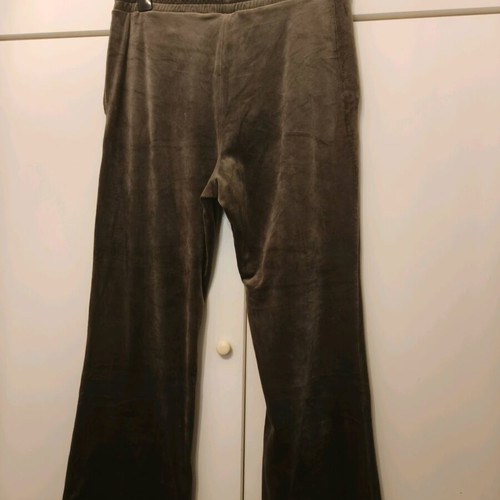 Velvet wide-leg pants like new, H&M, beige and brown