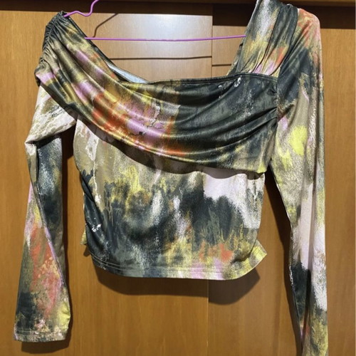 Shein Printed Set in Earth Tones like new