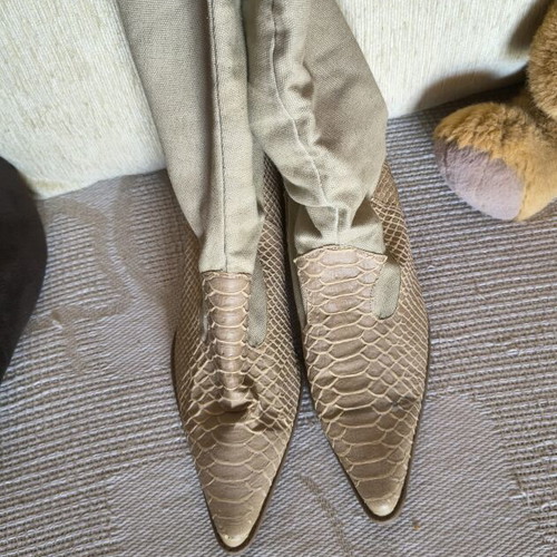 Cowboy boots used beige size 38, spring style