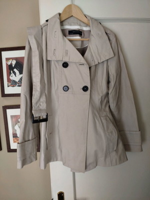 Zara spring trench coat like new, beige size M