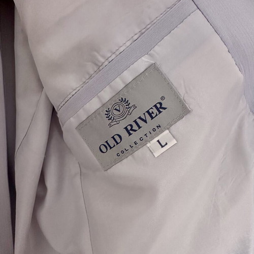 Old River suit used, light gray, size Large