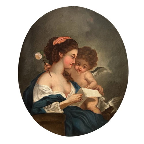 Allegory of Love oil painting on canvas like new
