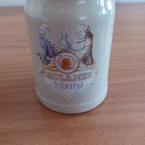 Paulaner Salvator Ceramic Beer Mug used