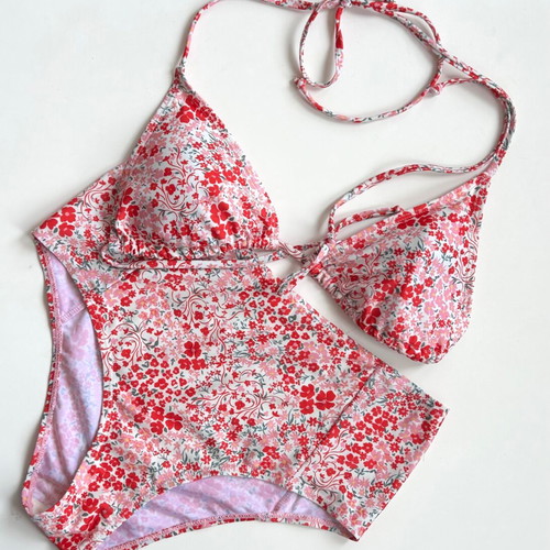 Becksondergaard two-piece swimsuit high waist size S like new