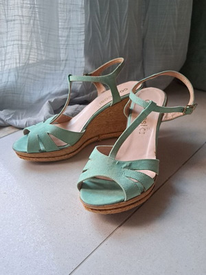 Leather veraman platform sandals used, size 39, Cosi-Cosi